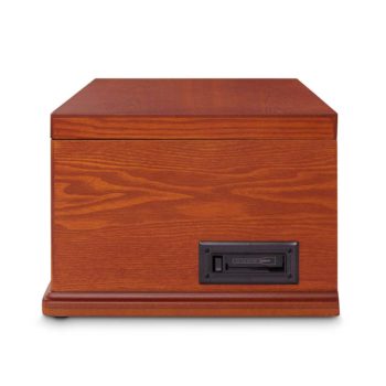 Crosley Troubadour USB Entertainment Center - Paprika-CLOSED CASE BACK