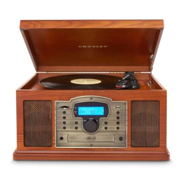 Crosley Troubadour USB Entertainment Center - Paprika-FRONT